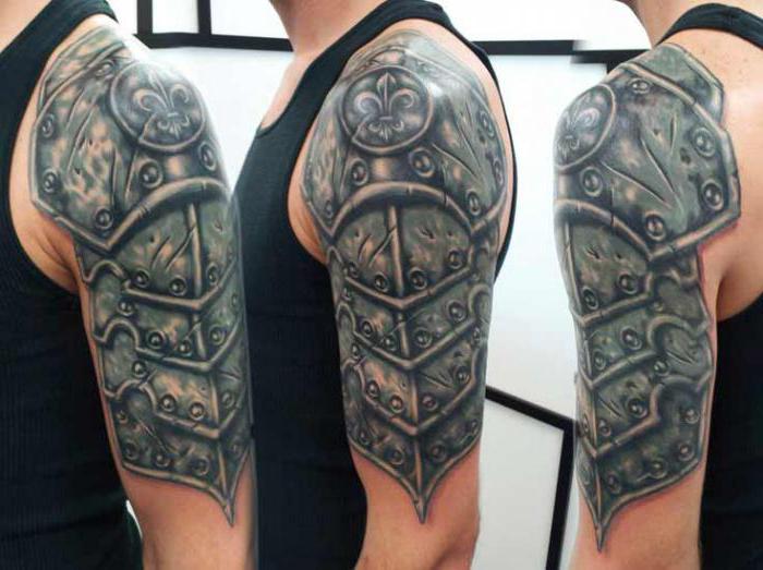 Bruņas un bruņas - tetovējums reāliem bruņiniekiem