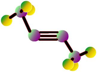 Strukturālā un molekulārā formula: acetilēns